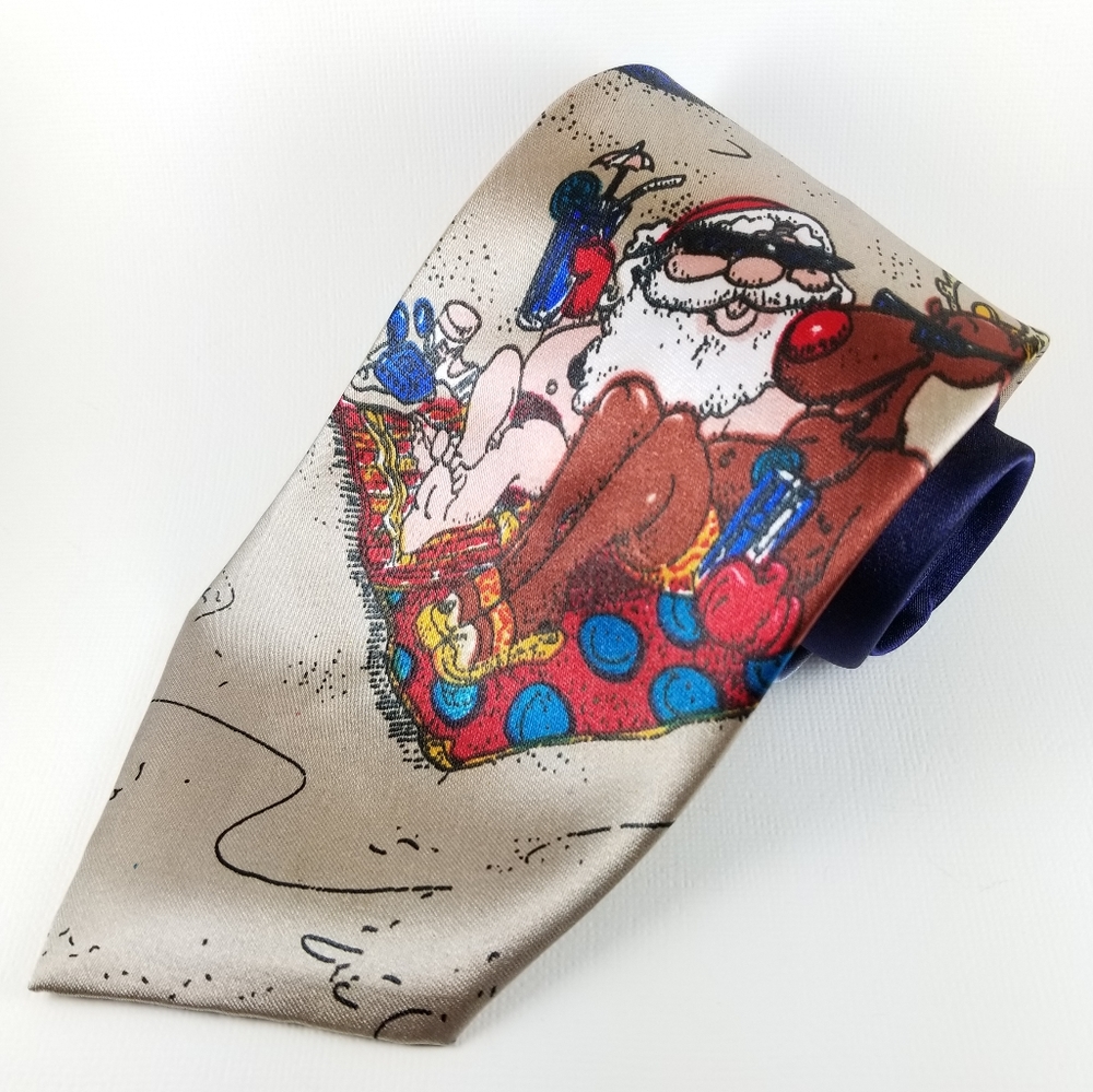 ITALIANO | novelty santa holiday beach tie